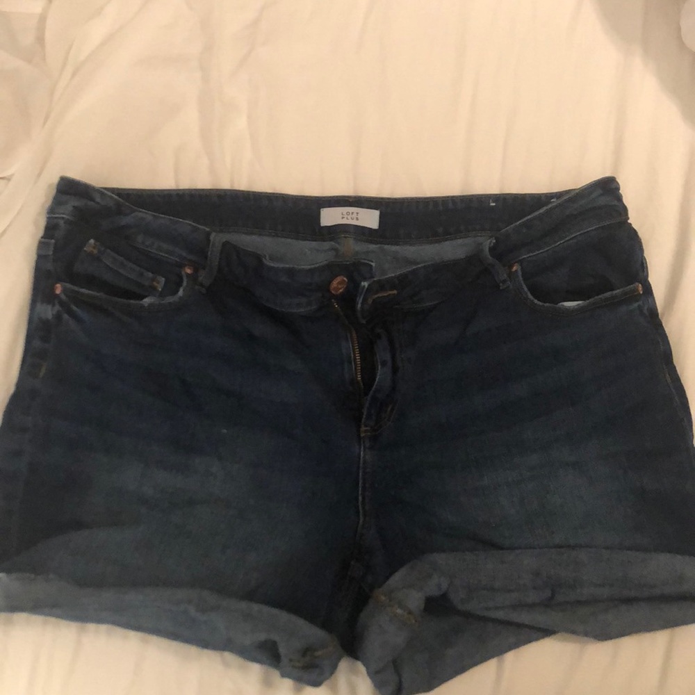 Loft Plus Jean Shorts